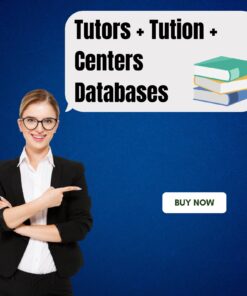 Tutors + Tution + Centers Databases